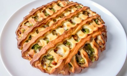 ПИРОГ С ФОРЕЛЬЮ И БРОККОЛИ
