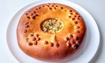 ПИРОГ С ИНДЕЙКОЙ И ШАМПИНЬОНАМИ