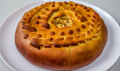 Пирог с мясом и картофелем