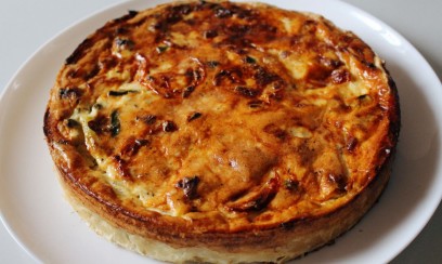 ФРАНЦУЗСКИЙ КИШ С БЕКОНОМ И ГРИБАМИ